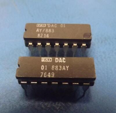 (2PCS) DAC01AY D/A Converter, 6-Bit, 1 Func, Bipolar, CDIP14