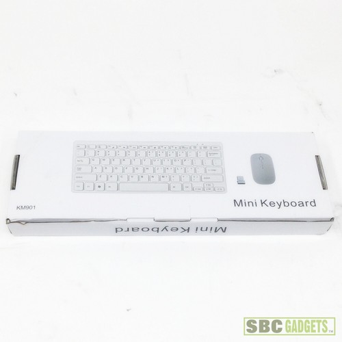Nuova Mini Tastiera KM901 NERA Tastiera Wireless con Mouse - Spedizione Stesso Giorno - Foto 1 di 4