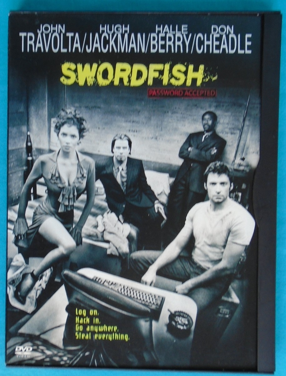 Swordfish (2001 crime DVD) John Travolta, Hugh Jackman