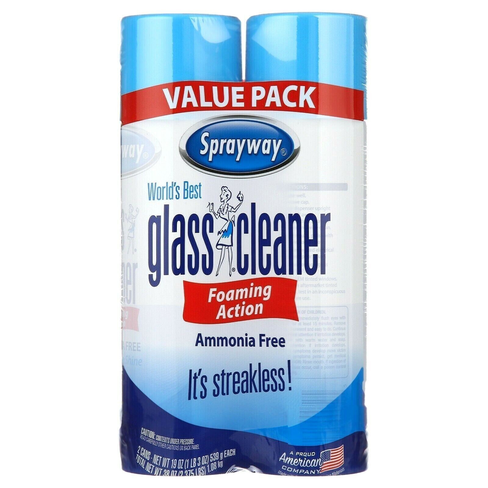 Sprayway World's Best Glass Cleaner Foaming Action 2pk eBay