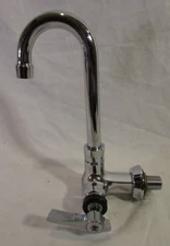 Encore KL70-Y002 Single Supply, Wall Mount Faucet w/ 3-1/2" x 8" Spout Chrome
