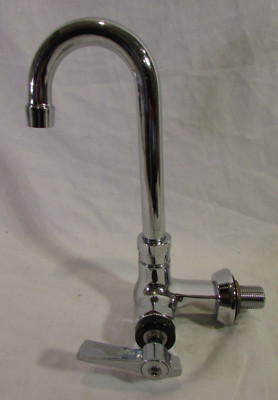 Encore KL70-Y002 Single Supply, Wall Mount Faucet w/ 3-1/2'' x 8'' Spout Chrome
