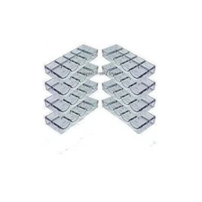 (8) Eight Clear Acrylic Poker Chip Rack (5 Row / 100 Chip) - Item 95-0050x8