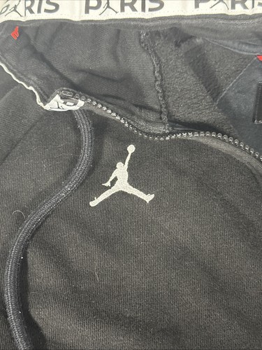Nike Air Jordan PSG Paris Saint Germain Hoodie Black Mens Large Good Condition - Picture 5 of 6