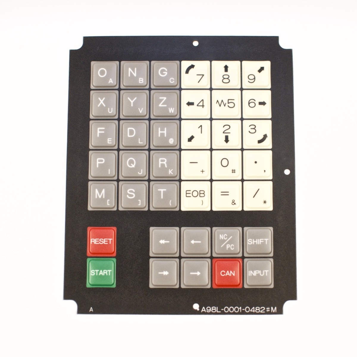 FANUC membrane keysheet keypad for 10M control P/N: A98L-0001-0482