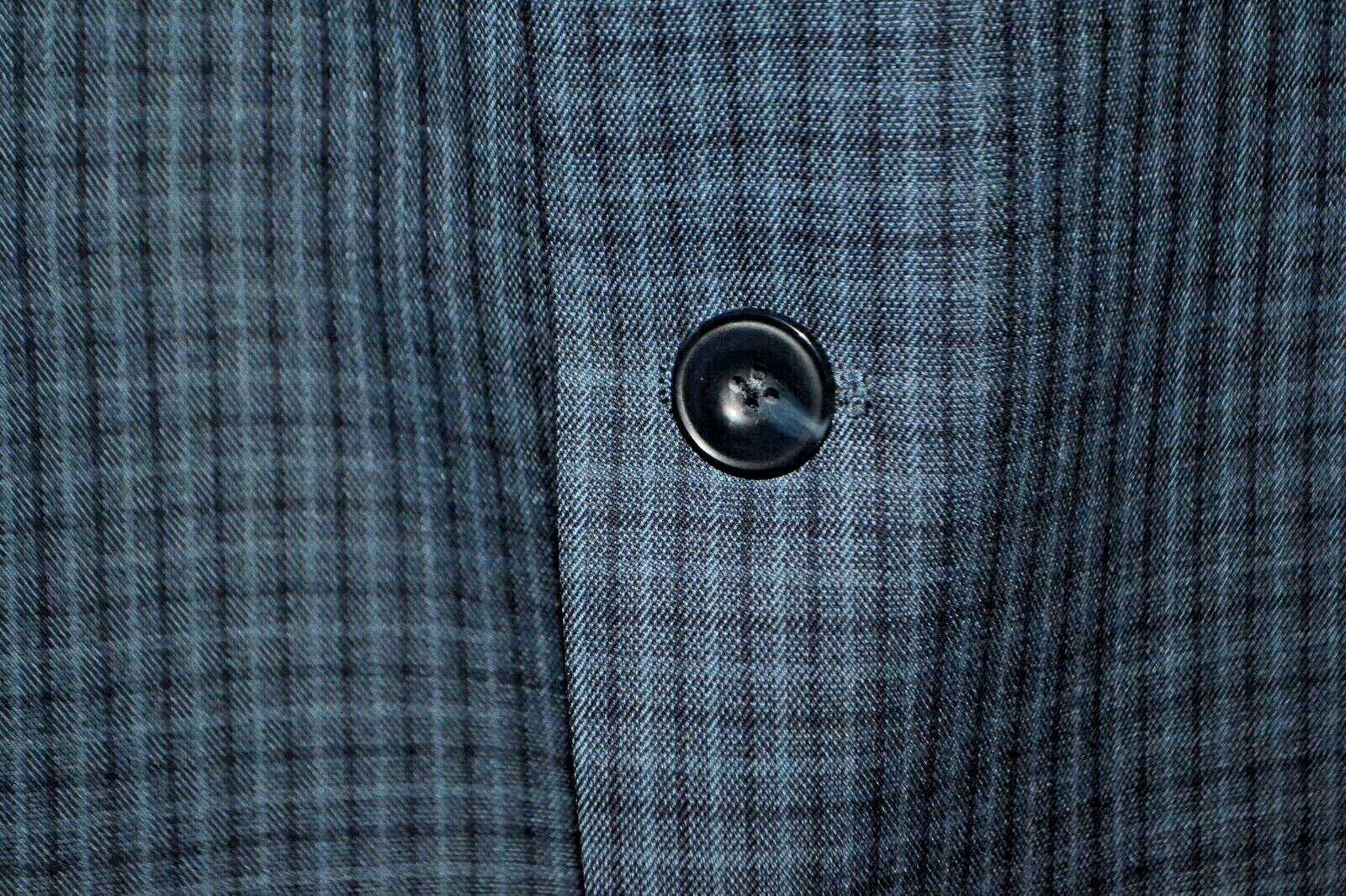 Michael Kors Men Check Polyester Blend 2 Front Button Sports Coat Sz 48R thumbnail 4