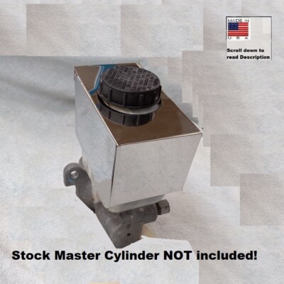 2009-2014 Mustang Master Cylinder Cover Polished Stainless engine chrome dress