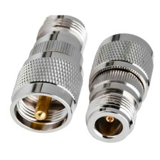 2Pc UHF PL-259 PL259 Male Plug to N Female Jack Straight RF connector Adapter