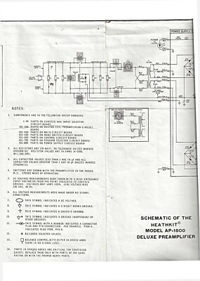 Circuit Diagrams-Schaltpläne für Heathkit AP-1800 
