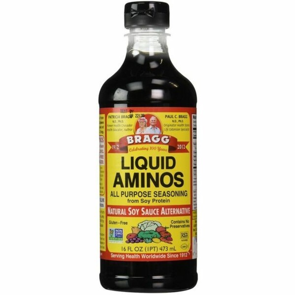 Bragg Liquid Aminos Natural Soy Sauce Alternative 16 FL Oz (473 Ml) for