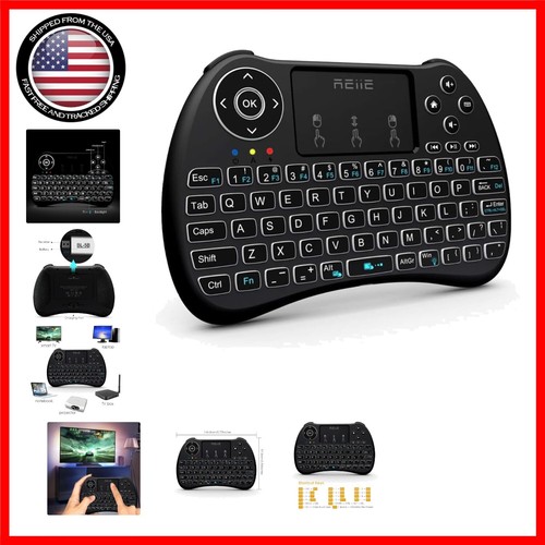 Compact Adjustable Wireless Keyboard with Backlight and Touchpad - Multi-Device