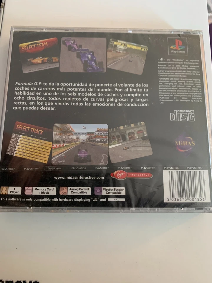 Formula GP  Sony Playstation game PS1  2002  PAL new sealed in box - Image 2 of 2