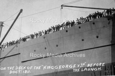 Xyt-35 Auf dem Deck des King George Vth Vor dem Start 9. Oktober 1911. Foto