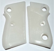 Beretta Jaguar 71, 72, 75 pistol grips ceramic white plastic