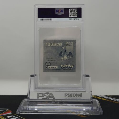 PSA 8 NM-MT Charizard #6 Stickers Series 1 Artbox Pokemon - Imagen 2 de 2