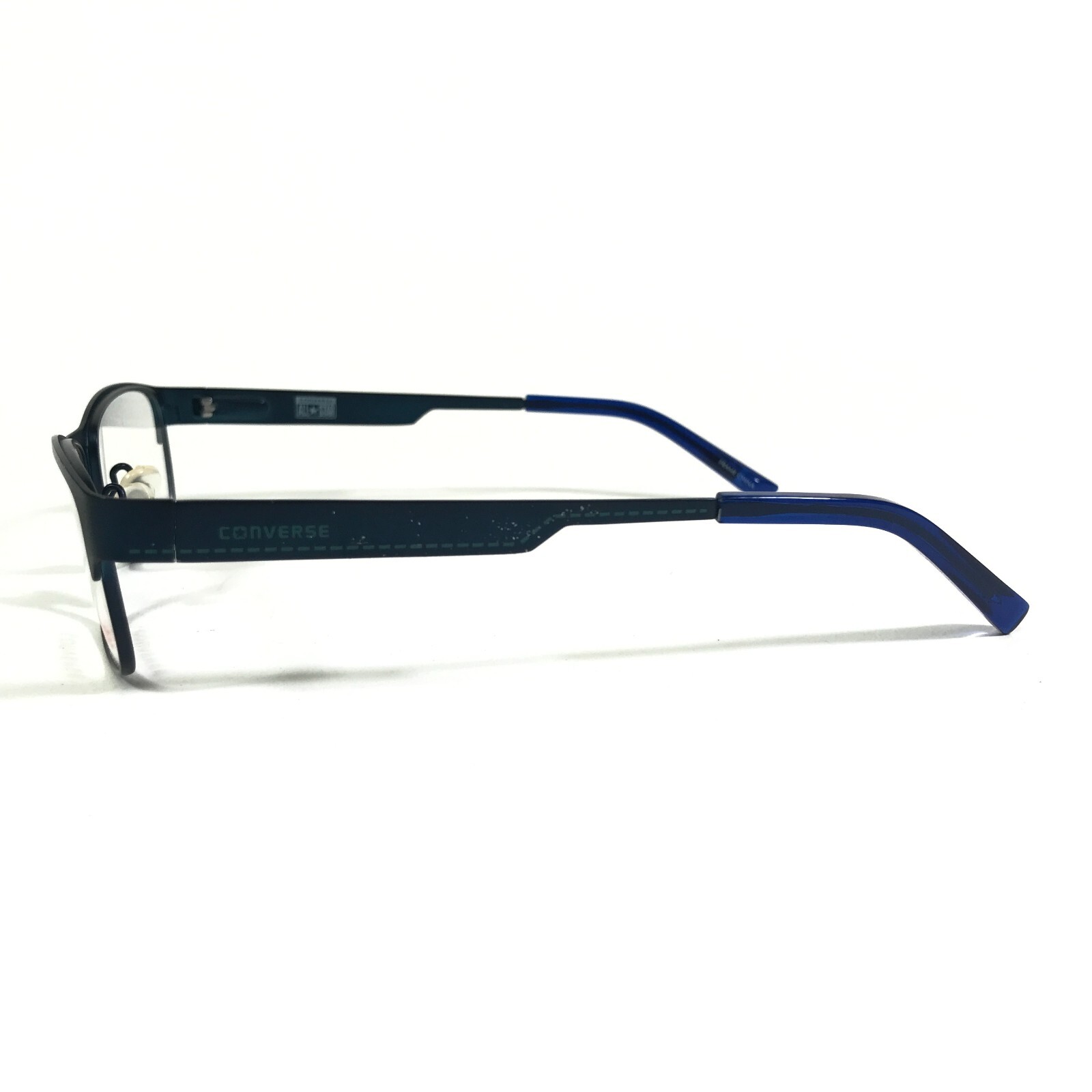 Converse Kids Eyeglasses Frames K025 NAVY Blue Square Full Rim 45-16-125 thumbnail 6