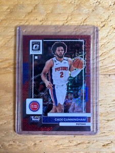 Cade Cunningham 2022-23 Panini Donruss Optic #92 Red Choice Mojo Prizm /88
