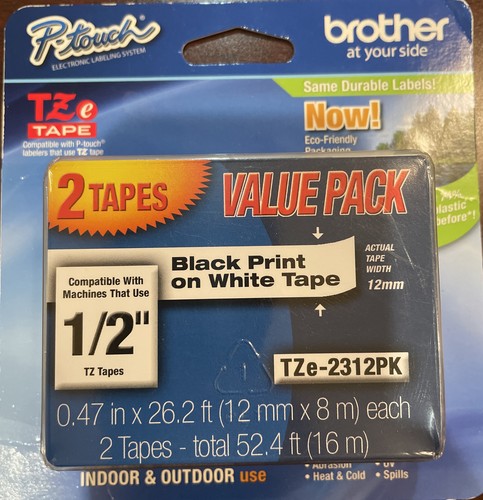 Buy BROTHER Genuine P-Touch TZe2312pk 