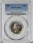 1956 Washington Quarter MS65 PCGS Graded Silver Coin MS 65 Toned 5860