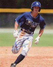 BRAXTON LEE TAMPA BAY RAYS AT BAT SIGNED AUTOGRAPHED 8X10 PHOTO W/COA