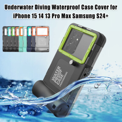 50ft/15m Waterproof Diving Underwater Case for iPhone 14/13/12 Samsung S22/S21