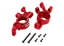 Traxxas 7836-RED Steering blocks, 6061-T6 aluminum (red-anodized)