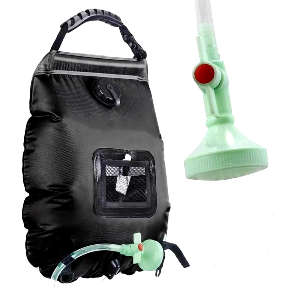 Bolsa de Ducha Solar 20L Exterior Calefacción Solar Premium Camping Bolsa de Ducha Agua Caliente