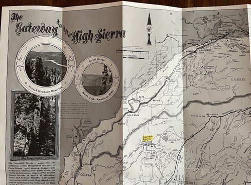 MAPA DE LA DIVISIÓN FORESTHILL - ÁREA SILVESTRE GRANITE CHIEF - CALIFORNIA 18X24 - Imagen 9 de 11