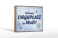 Holzschild Spruch 20X30 Cm SchöNster Liegeplatz Der Welt Deko Schild