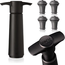 Wine Saver Pump Black with Vacuum Wine Stopper - Keep Your Wine Fresh for up ...