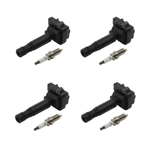 4 Ignition Coils+ 4 Iridium Spark Plugs for Mercedes 2003-2005 C230 UF555+4704 - Picture 2 of 16