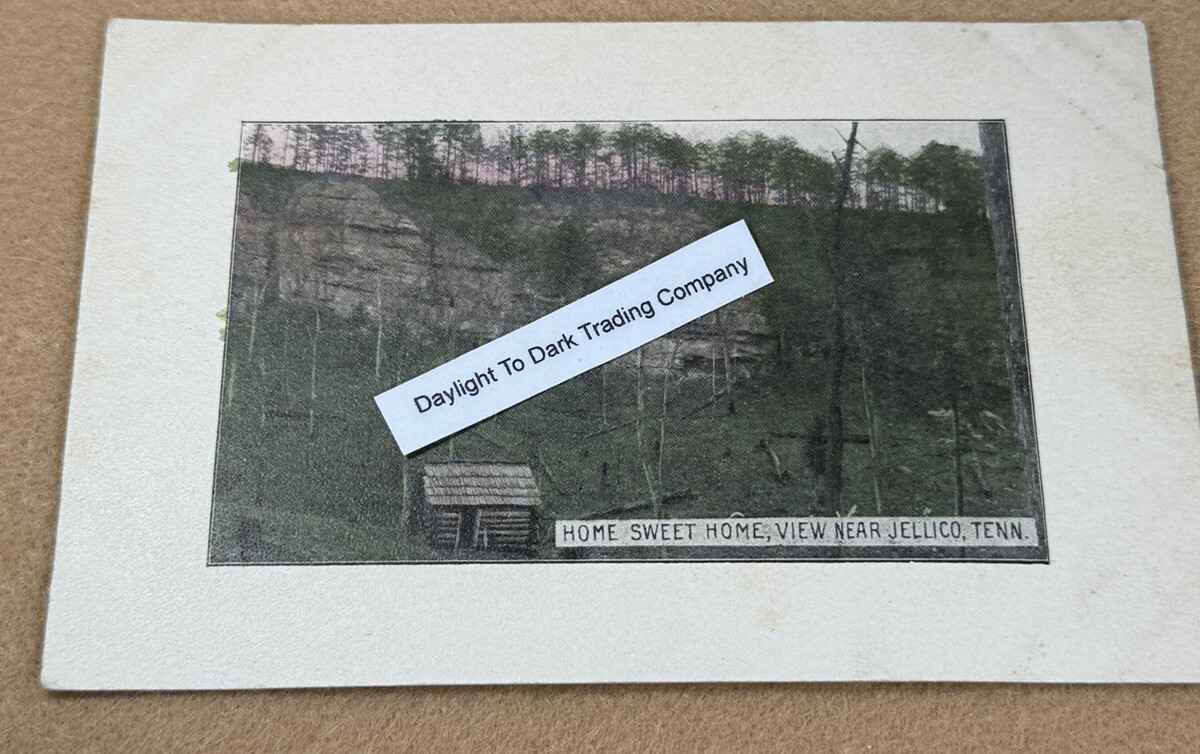 Jellico Tennessee Postcard Campbell County Home Sweet Home View Vintage