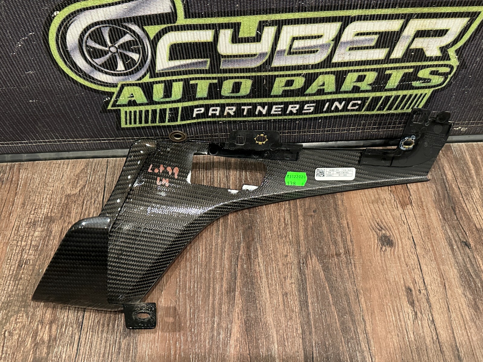 2021 AUDI R8 GAUGE CLUSTER LEFT RIGHT CARBON FIBER TRIM PAIR OEM *READ/SCUFFS*
