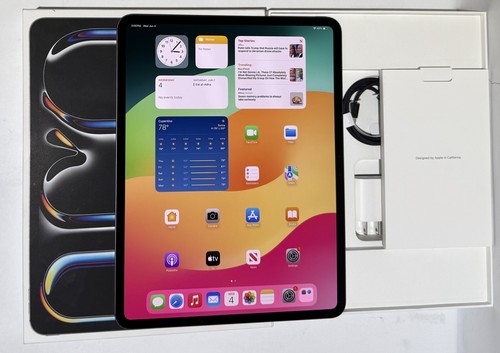 Apple iPad Pro 13" M4 256GB Space Grey MVXR3LL/A Model A2926 - 0 Cycle Count!!