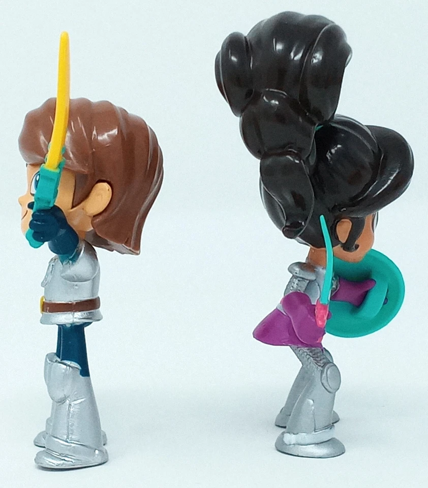Figuras Princesa Caballero Nella y Garrett 3.5" 2017 2018 Viacom Nickelodeon Foto 4 de 4