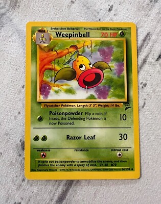 Weepinbell - NM - Uncommon - Base Set 2 - 2000 Pokmon WOTC - 64/130 | eBay