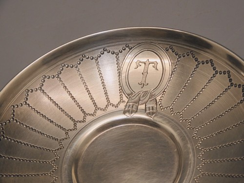-TASSE et SA SOUCOUPE en ARGENT Poinçon MINERVE CHIFFREES T Collection Vitrine D - Afbeelding 9 van 24
