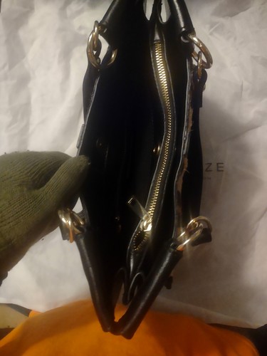 NEW WITH TAGS WOMEN'S DIVINA FIRENZE HAND MADE IN ITALY CALF HAIR BAG/PURSE - Picture 9 of 10