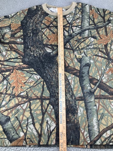 Vintage Ideal Camo Shirt Mens 3XL Green Sky Line Camo Apparition 90s Hunting USA - Picture 11 of 19