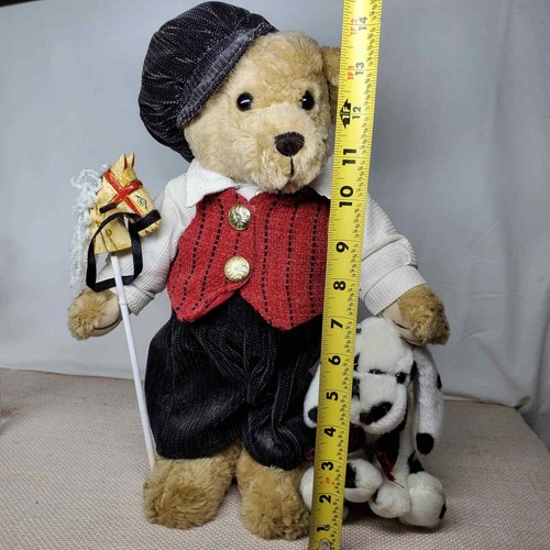 Creative designs vested standing Newsboy bear Dalmatian dog horse stick - Picture 10 of 10