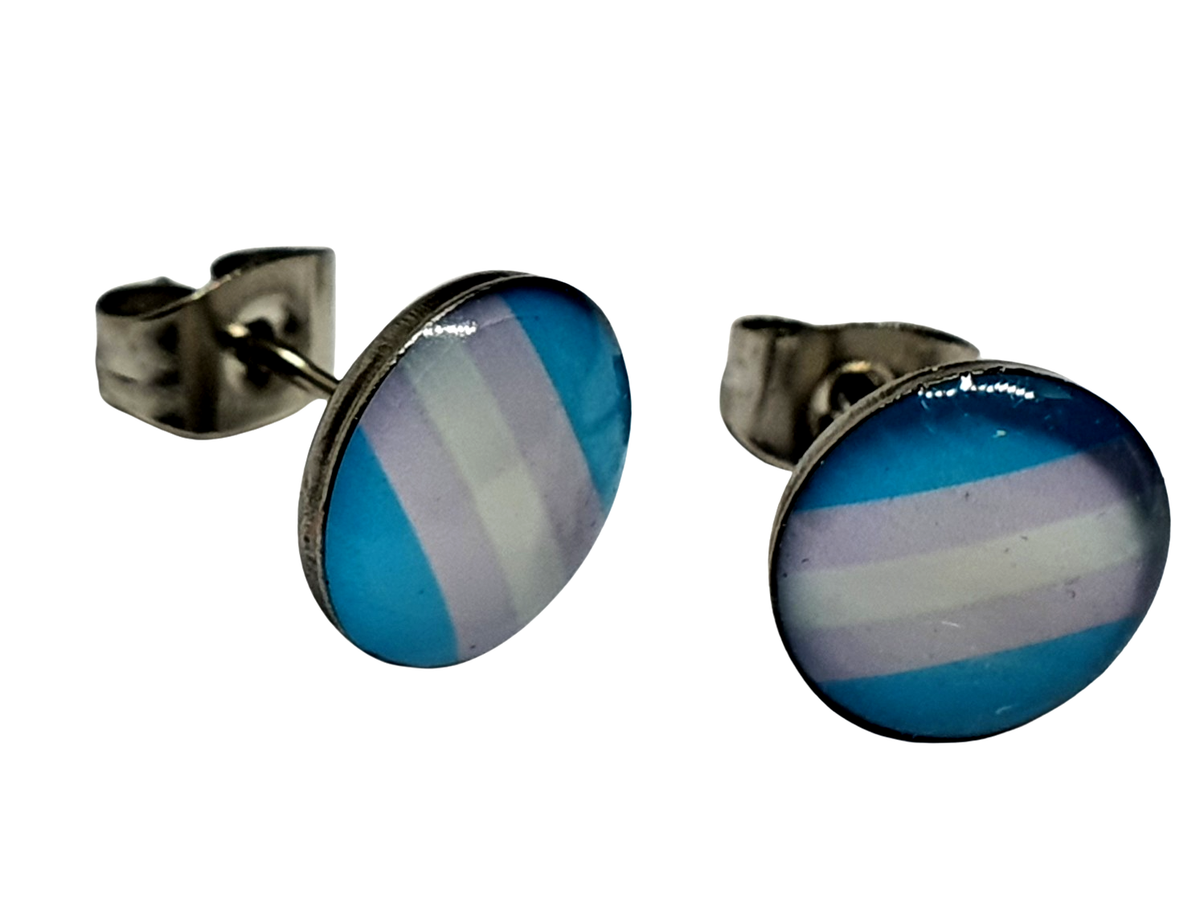 Orecchini Con Bandiera Transgender, Borchie LGBTQ, Gioielli LGBTQ - Foto 4