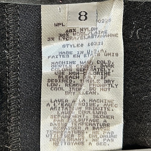 Vtg EDELWEISS Skiwear Black Stirrup Pants sz 8 Wool Blend Snow Winter SN 10221 - Picture 7 of 7