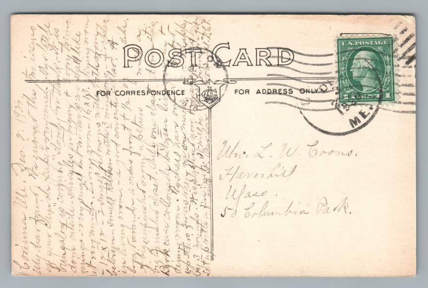 Stewart Free Library CORINNA MaineRare Antique Postcard 1920 eBay