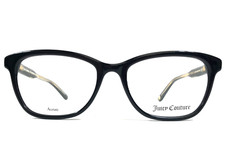 Juicy Couture Eyeglasses Frames JU175 807 Black Gold Cat Eye Full Rim 53-17-140
