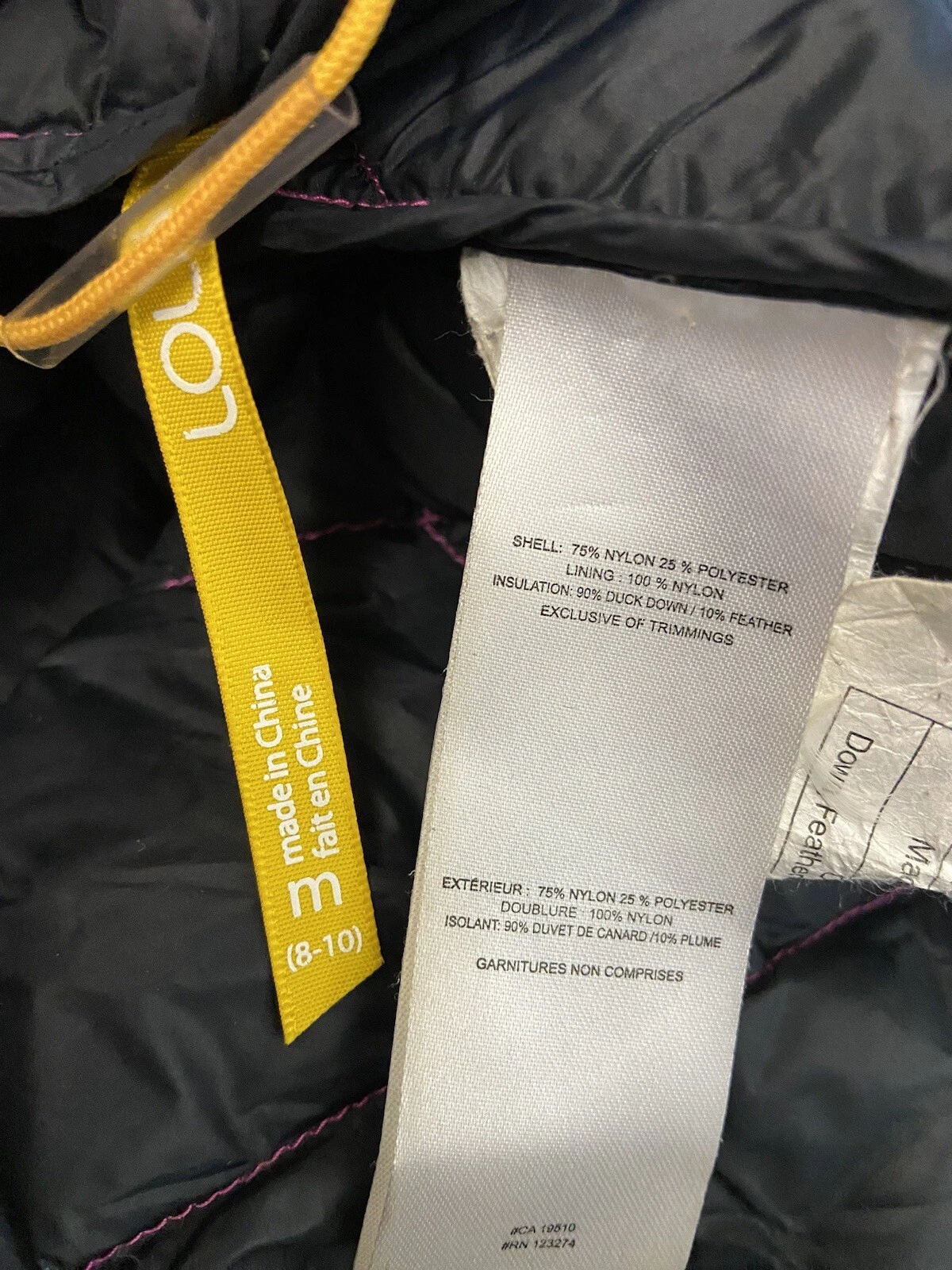 lole long hooded feather down puffer jacket