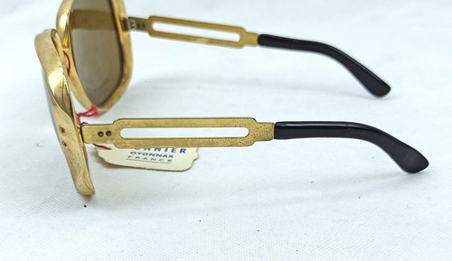 Art Deco 50s Sunglasses 1950s France Golden Shades Candy Square Frame Mint - Picture 4 of 15