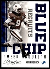 2015 Panini Prestige Blue Chip Recruits Ameer Abdullah Detroit Lions #10