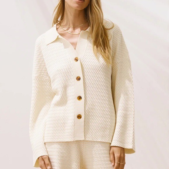 Sancia Elisa Knit Top Off White Size XS