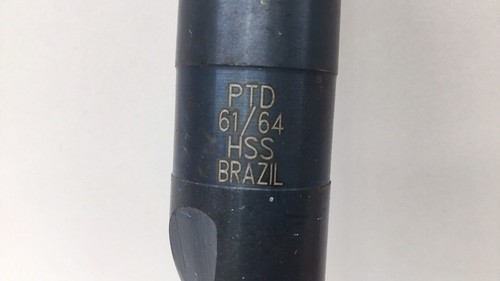 PTD 61/64" HSS Tapered Shank Drill Bit 6-1/2" Flute 11-1/4" OAL - 第 2/5 張圖片