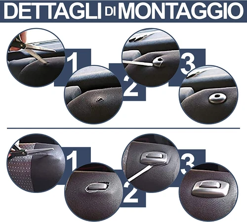 COPRISEDILI AUTO COMPATIBILI CON YPSILON MADE IN ITALY SET COMPLETO VARI COLORI - Foto 8 di 29